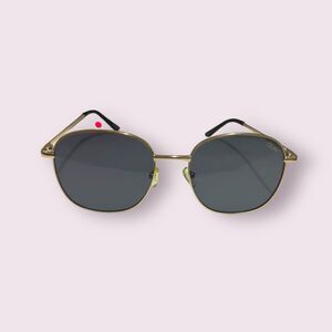 Quay Australia Jezabell Gold Round Sunglasses‎